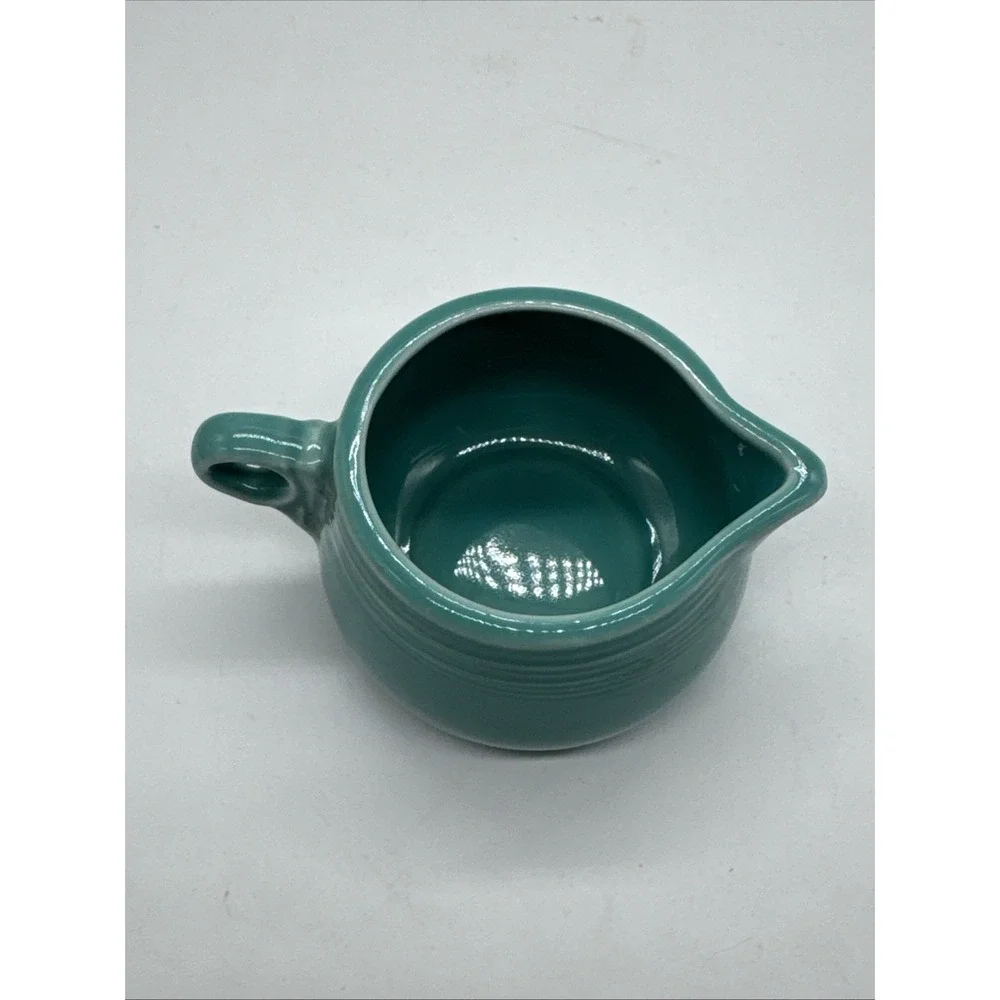 Homer Laughlin Company Stoneware Child's Creamer – Fiesta-ware –U.S.A –Turquoise
